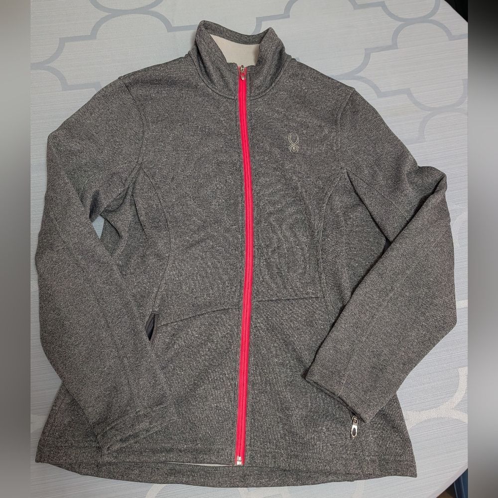 Spyder Gray and Pink Core Sweater